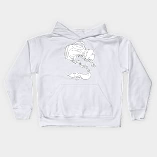 Aquarius - Black and White Kids Hoodie